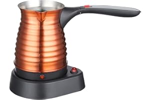 Fenteer 500 ml elektrische türkische Kaffeekanne, Kaffeekessel aus Edelstahl, Kaffeemaschine, schnelle Teekanne für Bars im Freien