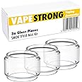 VAPESTRONG 3X Bubble Bulb Glass Spare Tubes for SMOK TFV18 Mini Tank Fat Boy