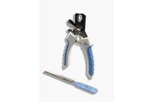 H&A PETCARE Dogs and Cats Nail Clipper and File, For All Breeds and Size Animals, Professional Easy To Use, Compact and Easy To Store. (Blue)