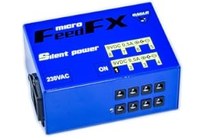 MPE AUDIO MPE - Alimentatore analogico professionale MADE IN ITALY 9v per pedali pedale effetto effetti chitarra basso mod: MICRO FEEDFX