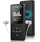 MP3 Player with FM Radio and Voice Recorder, Ultra Slim Music Player with Video Play Text Reading and Build-in Speaker…