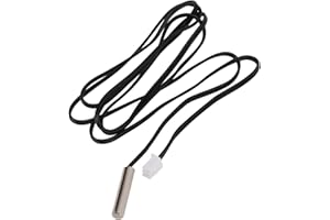 LIEBEWH Termopar B3950 NTC Sonda de Temperatura Sensor de Temperatura de Acero Inoxidable de 10k Sonda Sensor Térmico de Prueba de Temperatura de Alta Precisión(1M)