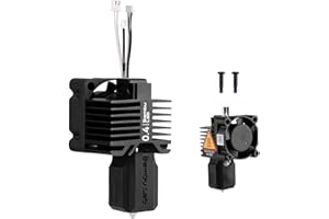 CCTREE Bamboo Original Hardened Steel Hotend Kit con ventola per stampante 3D Bambu Lab X1 Carbon/X1/X1C, termistore, Ceramic Heater, 0,4 mm Nozzle, estrusore Heating Block di ricambio