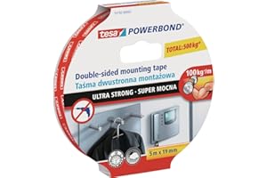 tesa UK Powerbond ultra mocna pianka dwustronna, 5 m x 19 mm