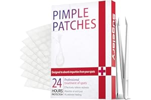 Sugelary Lot de 252 patchs d'acné à boutons, utilisation de jour et de nuit, 2 en 1, hydrocolloïdes invisibles et naturels avec de l'huile d'arbre à thé et de l'acide salicylique