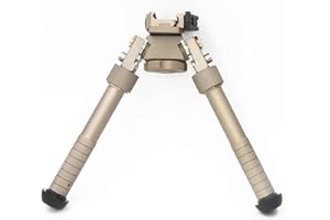 Tactical Area Il bipiede del Fucile V8 può Essere Inclinato di 360 Gradi, treppiede Pieghevole M-Lok Bipod da 6,5-9 Pollici con Guida Regolabile