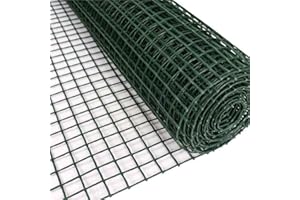 GARDAWN 1m x 10m Plastic Garden Mesh Netting – Green Reusable Vegetable Fruit Bush Fencing Roll – Heavy Duty Gardening Net Fence Sheet – Climbing Plant Trellis Protection – Bird Guard – Tree Barrier