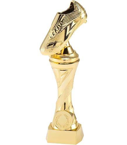 Larius Coppa vincente con/senza incisione (personalizzabile) - Trofeo Calcio con base in marmo - 3 colori, regalo e premio d'onore per tornei, bambini, club