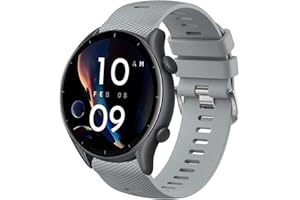 AK Bransoletka do Amazfit GTR 3 / GTR 4 / GTR 3 Pro / GTR 2 bransoletka dla mężczyzn i kobiet, miękki silikon, sportowy pasek zamienny do Amazfit GTR 47 mm / GTR 2e / Stratos 3 / Stratos 2