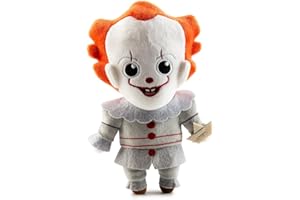 Kidrobot Peluche Kidrobot Pennywise, Muñeco de peluche IT, Juguete coleccionable para adultos, 20 cm Figura Felpa para halloween, regalos y coleccionista