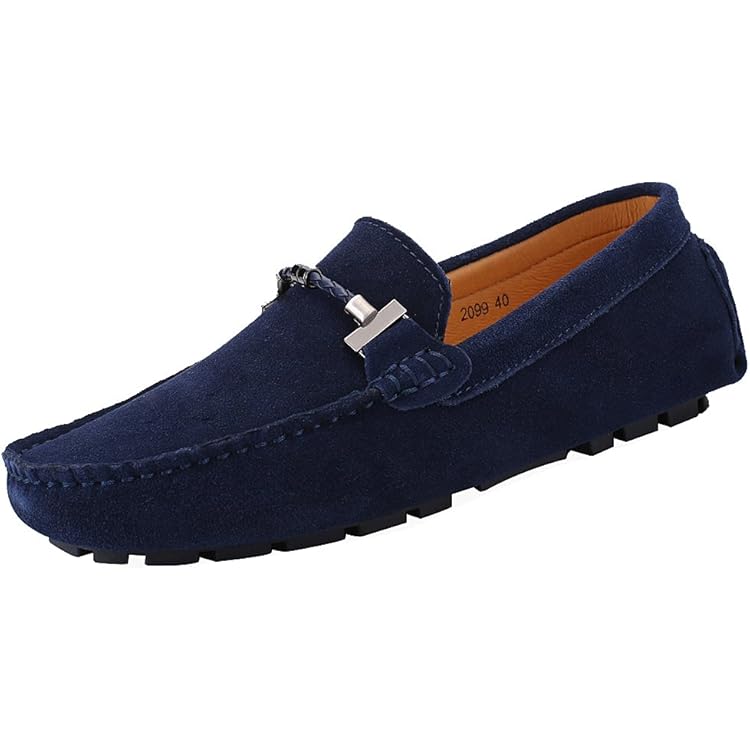 Mocassins Homme Ticticlily - Penny Loafers En Daim - Chaussures De