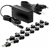 Zolt 90W 65W Universal Laptop Charger Power Supply 15V 16V 18.5V 19V 19.5V 20V DC Power Supply with 15 DC Plugs for HP Dell A