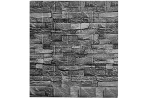 SNEWVIE 10 PCS 3D Brick Wallpaper, 35×38 DIY Self Adhesive Wall Tiles, Waterproof,Masonry Effect, Home Decoration, 3D Wall Panel,Suitable for Kitchen, Bathroom, Living Room