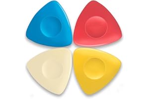 Jinpojun 4 Pezzi Gessi da Sarta Colorati, Gesso Sarta per Tessuti e Cucito, Triangolo gessetti per Sartoria per Cucito, Fabbricazione, Marcatura su Stoffa DIY