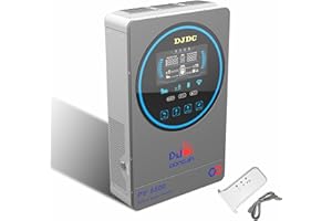 DJDCPOWER 24V 4500W Solar-Hybrid-Wechselrichter 24VDC zu 220/230VAC Solaraufladung, maximale PV-Eingangsspannung 500V, 150A MPPT Laderegler, LCD HD Display, für LA Lithium Batterie (mit WiFi Modul)