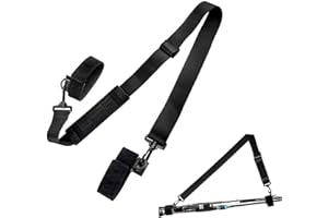 LINGJIA Fourreau Canne a Peche, Porte Cannes à Pêche Réglable, Bandoulière pour Porte Cannes à Pêche, Protecteur de Canne à Pêche, Bandoulière pour Cannes à Pêche Portables D'extérieur