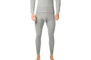 BestSale247 Męskie kalesony termiczne, długie, miękki polar, ciepła bielizna zimowa, bielizna narciarska, bawełna