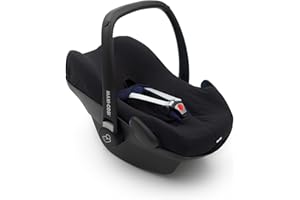 Dooky 126806 Seat Cover 0+ Black Uni Cubierta para el Asiento de Coche del bebé (para Sistema de cinturón de 3 y 5 Puntos, Grupo de Edad 0+, Adecuado para la mayoría de Las Marcas), Negro