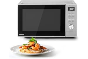 Panasonic NN-SD36QSEPG Horno Microondas de 29 L, 1000 W, Descongelación Automática, 11 Programas Automáticos, Temporizador, Plateado