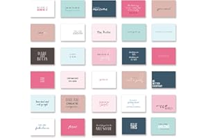 Ruby Ashley 30 unique inspirational A6 postcards with beautiful words and designs