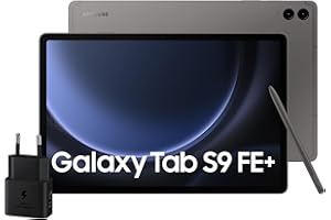 Samsung Galaxy Tab S9 FE+, Caricatore incluso, Display 12.4" TFT LCD PLS, Wi-Fi, RAM 8GB, 128GB, 10.090 mAh, Exynos 1380, Android 13, IP68, Gray, [Versione italiana] 2023