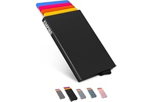 EMPIRE TRADING & COMMERCE Empire Card Holder, Men Wallet, Credit Card Holder for Men RFID/NFC Blocking, Small Wallet for Men, Slim Wallet for Men, Minimalist Wallet for Men Card Holder for Women, Jet Black