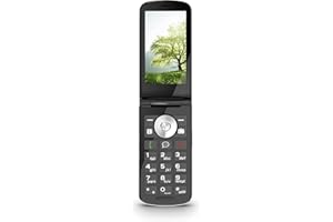 Emporia TOUCHsmart.3 New Edition, 4G Handy für Senioren, dedizierte Taste für Whatsapp und Messaging-App, hohe Lautstärke, 3.25" Farbdisplay, Ladestation, Schwarz