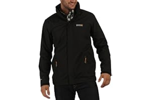 Regatta Męska matowa, wodoodporna kurtka z kapturem z siateczki, wodoodporna