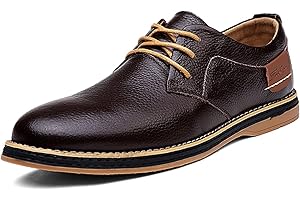 Unitysow Lace Up Shoes Mens Formal Dress Business Classic Casual Derby Shoes Comfortable Lightweight Non-Slip Leather Oxford Shoes Size 5.5 UK-11.5 UK