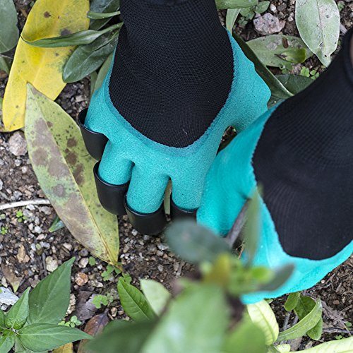 DELIPOP Garten Handschuhe mit Klauen für Graben Pflanzung, Packung mit 2 Paaren (rechts Klaue + Links Klaue) - 6