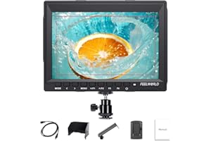 Feelworld FW759 7 Pollici On Camera DSLR Monitor Field Full HD Focus Video Assist 1280x800 IPS con 4K HDMI Input Output
