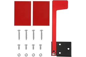 NQEUEPN Bandiera per Cassetta Postale, Rosso, M, Montaggio a Parete e Palo, Kit di Sostituzione, Nessun Attrezzo Richiesto