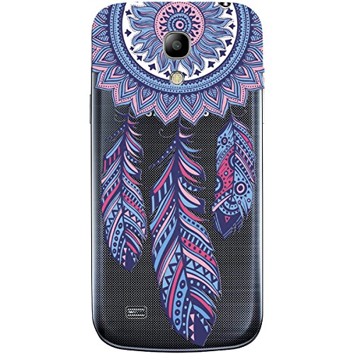 Samsung Galaxy S4 Mini Hülle VertTek 3 in 1 Weich Silikon Transparent Handyhülle Durchsichtig Schutzhülle Case Ultradünnen Leichtgewichtt Edui Elegant Malerei Muster Handy Tasche Abdeckung Clear Protective Shell Cover ( Rosa Mandala + Schwarz Mädchen + Blau Dreamcatcher ) - 2