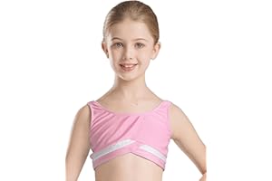 Mufeng Top Interior para Niñas Camiseta de Tirantes Sujetador Deportivo Infantil Chaleco Interior con Tirantes Finos Cruzados