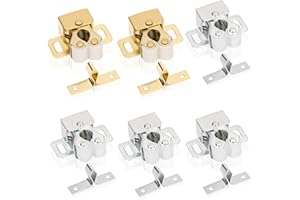 LUXSTELLAR Cierre para cajones de camping, 6 unidades, cierres para muebles, caravanas, armarios, armarios, puertas de armarios y armarios