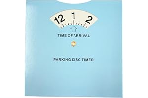 HOWSEHOLD Parking Timer Disc - Clock Dial Permitted Disabled Parking for Cars, Vans and Bikes Displays Arrival Time for Double Yellows and Wheelchair Bays (1 Replacement Clock)