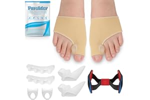 PNRSKTER Bunion Corrector Big Toe Straighteners Kit, 9PCS Bunion Protectors, Professional Bunion Relief Bunion Support, Toe Separator for Women and Men, Hallux Valgus Pain Relief