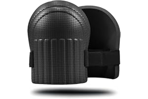 Nicoman Kneepads, Garden Durable Knee Pads Waterproof EVA Foam Kneepads Knee Protectors With Adjustable Strap (Black)