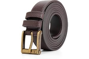 TOUGERJOY Pasek męski Big & Tall 140-200 cm Pasek z prawdziwej skóry Wzmocniony Pasek Swobodny Praca Jeansy Bardzo długi pasek