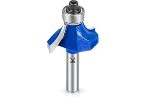 NICAVKIT Raggio, fresa arrotondata da 10 mm, con gambo da 8 mm, in metallo duro, rotonde, per la lavorazione del legno