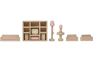 URBN-TOYS Children Wooden Doll House Furniture Gift Toy Sets (Living Room)