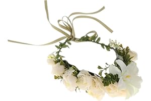 ULTNICE Blumen Kranz Stirnband Krone Blumengirlande Haare Hochzeit für Festival