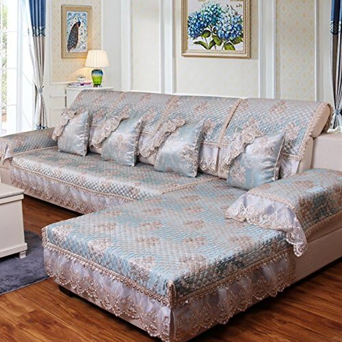 Thick slip sofa towel Fashion fabric cushion-E 70x150cm(28x59inch)