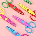 GLUN® 6 Pieces Scissors Art and Craft Designer Scissors for Paper, Cardboard and Greetings Designer Border Edge Cutting
