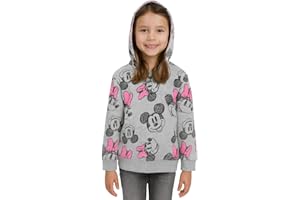 UNITED LABELS Disney Minnie Mouse bluza z kapturem dla dziewczynek - dziecięca bluza z kapturem bluza z kapturem szara/różowa