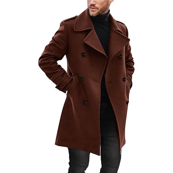 Overcoat Ccm Peacoat Winter Wool Trench Coat Men Long RYDCOT Mens