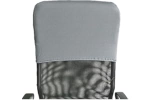 MoguGo Head Cushion Cover Backrest Cover Chair Back Cover Chair Back Protection (Grey, 35 x 48 cm)