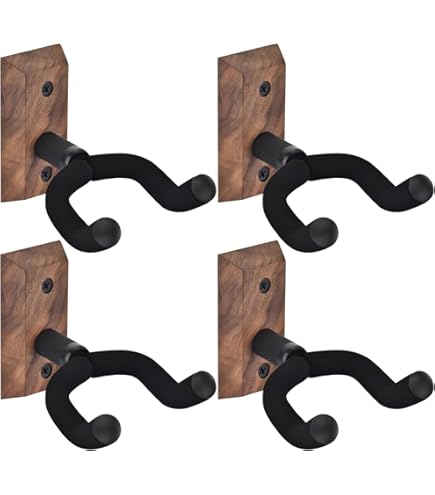 U-Vormige Gitaar Muurbeugel met 5 Plectrums - Universele Hanger voor Akoestische