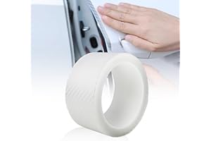 FT FUNTOR Transparenter Carbonfaser-Autoschutzfolie, General Motors Türschwellenschutz, Autolackschutzfilm, Selbstklebender Lackschutzfolie Passend für Die Meisten Autotürkanten, Innenräume und Dächer (5CMx5M)