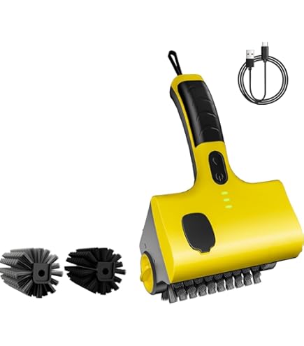 Spazzola Elettrica Per Griglia Flame King - Ricaricabile, Setole Acciaio Inox, 9000 RPM - Foto 2